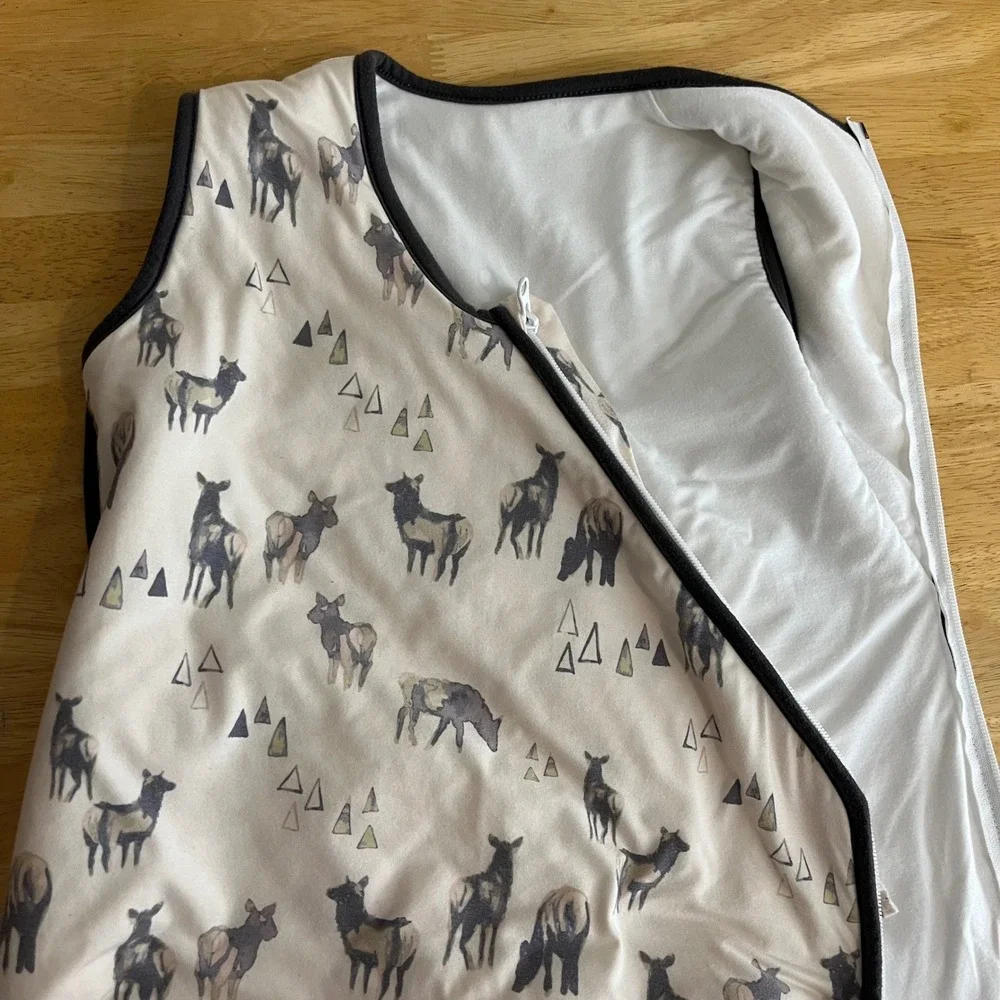 Copper Pearl Baby Sleep Bag Elk Mountain Print Neutral Wearable Blanket Large
